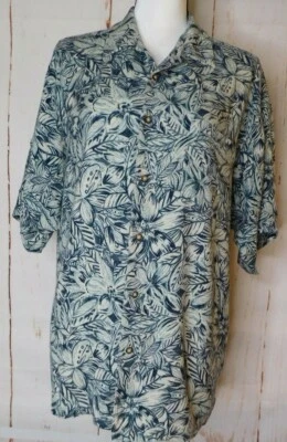 Camisa de manga corta con estampado floral hawaiano Field Master para hombre talla L  Foto 1 de 4