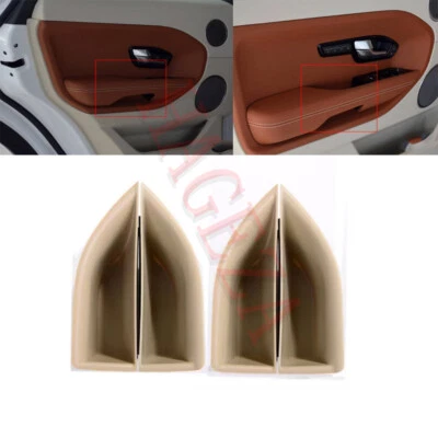 Caja de almacenamiento apoyabrazos manija puerta coche para Land Rover Range Evoque 2012-2015 beige Foto 1 de 4