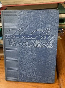 Corks And Curls University Of Virginia Yearbook 1944 UVA Yearbook Annual In Box - Picture 1 of 8