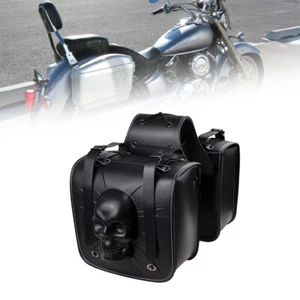 Motorcycle Saddle Bags Tool Side Bags Fit For Honda Rebel Saddlebags & Panniers - Picture 1 of 23