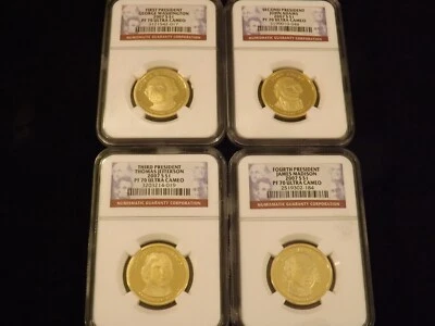 2007 -S    Presidents     4 Coin Set       NGC PF 70 Ultra Cameo - Image 1 of 2