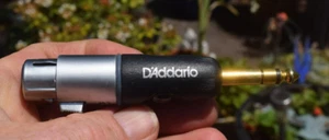 D'Addario 1/4 Inch Male Balanced to XLR Female Adaptor - PW-P047AA  Pre-owed - Picture 1 of 4