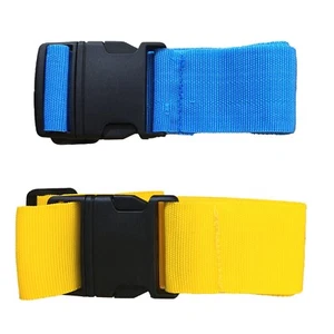 2pcs Adjustable Luggage Straps Extra Strong Safety Suitcase Travel Baggage Belt - Picture 1 of 8