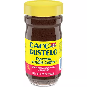 Café Bustelo, estilo espresso, café instantáneo tostado oscuro, tarro de 7,05 oz - Imagen 1 de 5