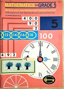 MATHEMATICS GRADE Five Workbook self teaching large numbers common fractions - Picture 1 of 5