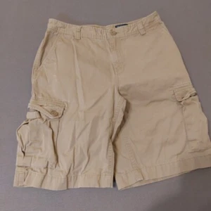 POLO Ralph Lauren Cargo Boys Shorts Size 18 Khaki Tan Straight Leg Cotton Chino - Picture 1 of 8