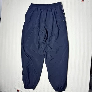 Pantalones de equipo Nike para hombre talla XXL negros vintage Y2K holgados forrados rompevientos calentamiento - Imagen 1 de 16