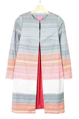 KYRA & KO Jacket Women's (EU) 38 Lined Patterned Polka Dots Mid-Length - Image 1 of 4