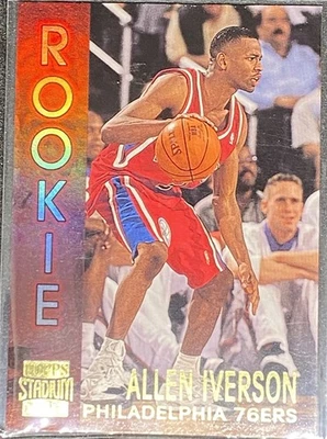 1996-97 TOPPS STADIUM CLUB NBA ALLEN IVERSON ROOKIE CARD - Image 1 of 2