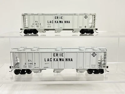 Athearn HO 2x Erie Lackawanna Covered Hoppers #21859 & #21872 - Image 1 of 4