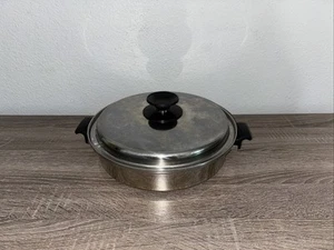 Royal Queen 5-Ply Multi Core Stainless Steel 11" Skillet & Lid 2 1/2 Qt USA - Picture 1 of 7