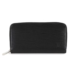 LOUIS VUITTON Epi Zippy Wallet Leather Noir M61857 Black 90301407 - Picture 1 of 9