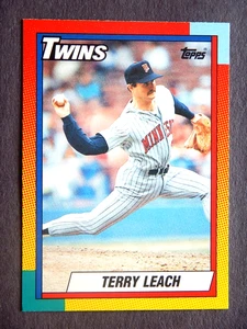 Terry Leach #57T Topps Traded 1990 Baseballkarte (Minnesota Twins) - Bild 1 von 2