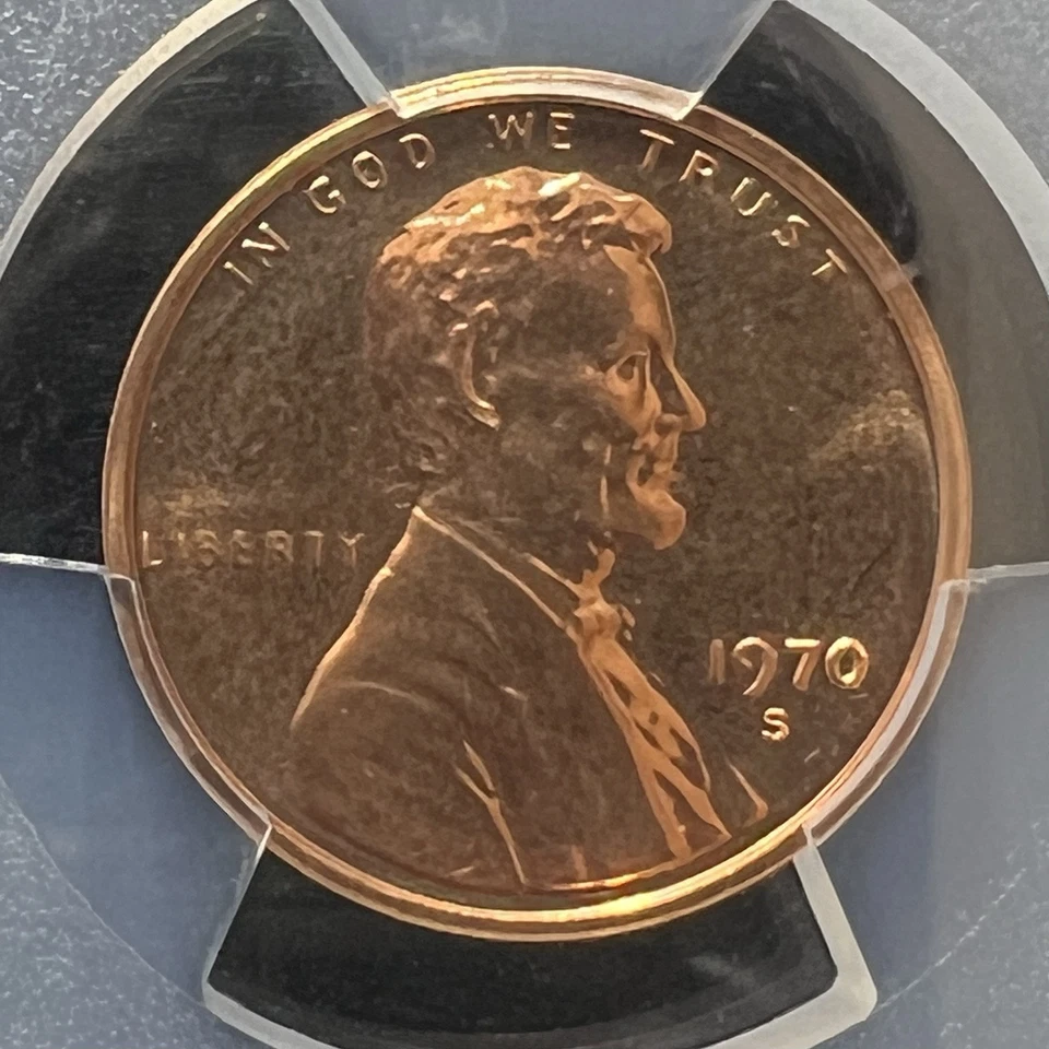 1970-S SMALL DATE Cent PCGS PR69RD 1 of 33 with none graded higher #3950 - Image 1 of 4