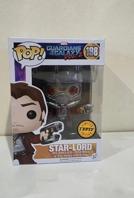 Funko Pop! Guardianes de la Galaxia Vol 2 Star Lord #198 con protector pop Foto 1 de 4