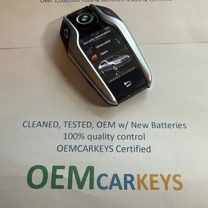 BMW LCD 740i 750i DISPLAY KEY SMART TOUCHSCREEN OEM PARK ASSIST 8606248-01 - Picture 1 of 24