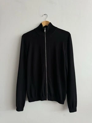 PRADA WOOL CARDIGAN ZIP BLACK 48 M MENS - Image 1 of 4