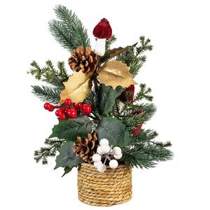 Woodland Storybook Faux Floral Table Decor Artificial Pine Cone and Berry Pine i - Picture 1 of 1