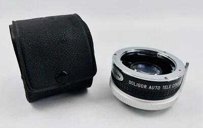 Vintage Soligor Auto Tele Converter 2x to fit Minolta w/Case - Image 1 of 4