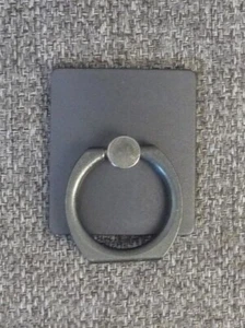 🌼 Bijou de Téléphone/Ipad avec Support Rotatif-Bague Carré Gris Anthracite-Neuf - Photo 1 sur 8