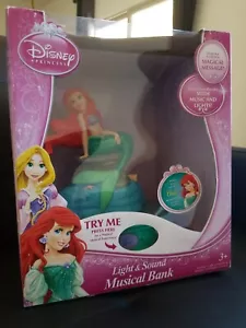 TOYS Disney Princess Light and Sound Musical Bank With Ariel BRAND NEW BOXED - Picture 1 of 9
