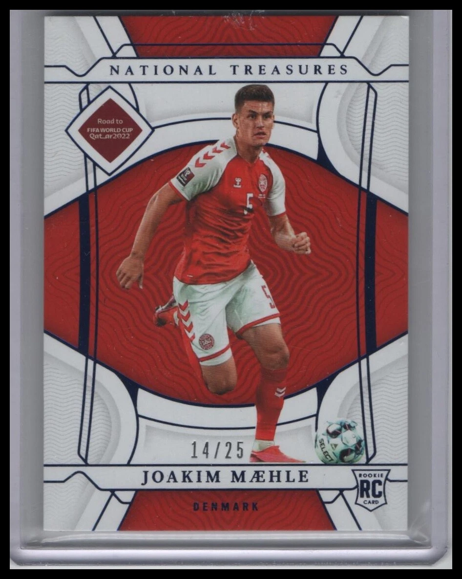 2022 National Treasures FIFA Road to World Cup 44 Joakim Maehle Sapphire /25