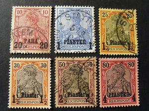 GERMANIA,GERMANY, KOLONIEN ,1900 Turkei"F Germania REICHPOSTVSVR" 6V. MH/US - Picture 1 of 1