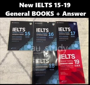 2024 AU STOCK LATEST NEW Cambridge IELTS 15-19 General Books with Answer Key - Picture 1 of 5