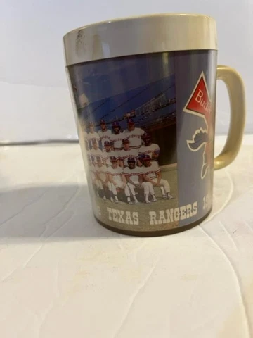 Vintage 1979 Texas Rangers MLB Baseball Team Photo Souvenir Coffee Mug Cup Cover