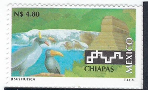 TOURISTIC ISSUE N$ 4.80 CHIAPAS, BIRDS SC#1803 Paper #1 CV$ (Tou4)* - Picture 1 of 1