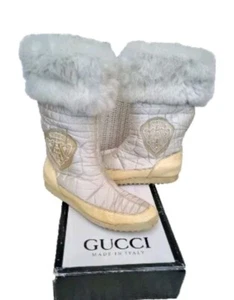 Gucci Authentic Vintage Hysteria Snow Ski Boots Sz Eur36 C UK 3 To 4 - Picture 1 of 22