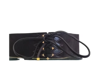 Versus Versace Brown/Burgundy Suede Corset Belt  Sz 70 - Picture 1 of 7