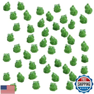 EKisemio 50 Pcs Mini Frog Garden Decor | Green Frog Figurines | Miniature Hom - Picture 1 of 5