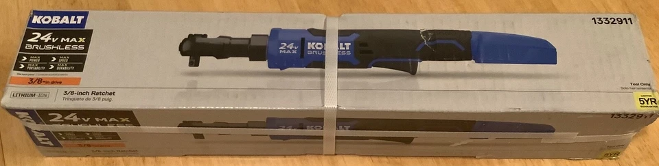 Kobalt KRW 124B-03 24V Brushless 3/8" Drive Ratchet - Bare Tool- New- Sealed Box - Image 1 of 4