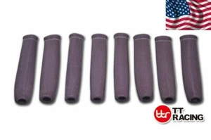 X8 6" HIGH HEAT SHIELD PURPLE ENGINE SPARK PLUG WIRE BOOT PROTECTOR SLEEVE COVER - Picture 1 of 7