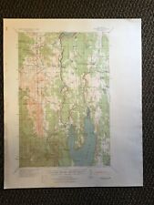 Vintage US Army Corps of Engineers Quilcene Washington 1940 Topographic Map