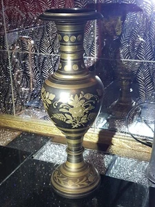 ART DECO GROSSE METALLVASE - Bild 1 von 8