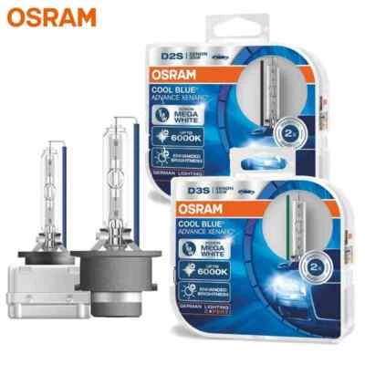 Osram D1S D2S D3S Advance HID Xenon Bulbs 66140CBA 66240CBA 66340CBA 6000K, 2pcs - Image 1 of 4