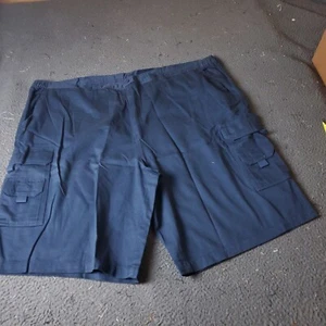 KingSize Cargo Shorts Big Tall Mens Size 54 Blue Cotton Chino Khaki - Picture 1 of 7
