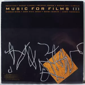 BRIAN ENO/ DANIEL LANOIS/ Various – Music For Films III 1988 1st P LP SEALED - Picture 1 of 2
