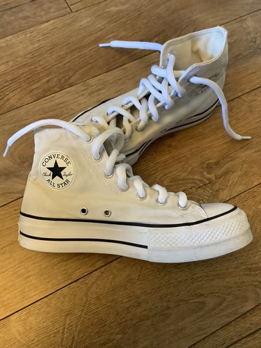 stivali alti converse chuck taylor all star bianchi taglia 5 5
