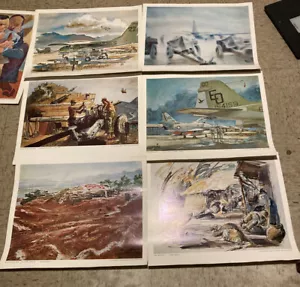 Vietnam Era USMC Marine Corps Combat Art Collection 10 prints 20x16 Vietnam War - Picture 1 of 9