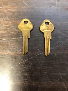 1930's 40's 50's MOPAR DODGE CHRYSLER PLYMOUTH DESOTO KEY BLANKS PAIR NOS 319 - Picture 1 of 4
