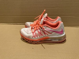 Nike Air Max 2015 (GS) 705458-101 White / Pink Hot Lava BIG KIDS Sz 6Y - Picture 1 of 8