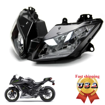Ninja 300 Front Headlight Headlamp Assembly for Kawasaki Ninja 300 EX300 2013-17 - Image 1 of 4