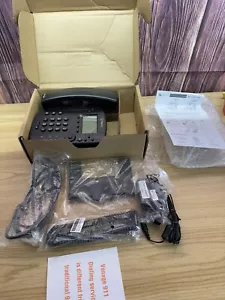 Polycom VVX300 VoIP PoE Office Business Desk Phone w/ Desktop Stand & Cords - Picture 1 of 5