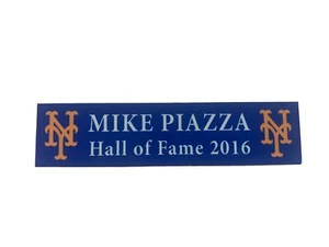 Placa de identificación de los Mets de Nueva York Mike Piazza 1x5 - Imagen 1 de 3