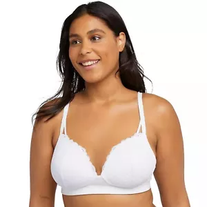 Maidenform Soft Support Wireless Lace Convertible Bra 2314 White Medium M NWT - Picture 1 of 4