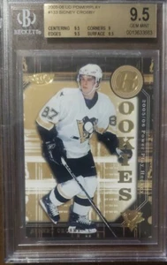 2005/06 UD POWERPLAY SIDNEY CROSBY #133 RC ROOKIE BGS 9.5 Gem Mint - Picture 1 of 4