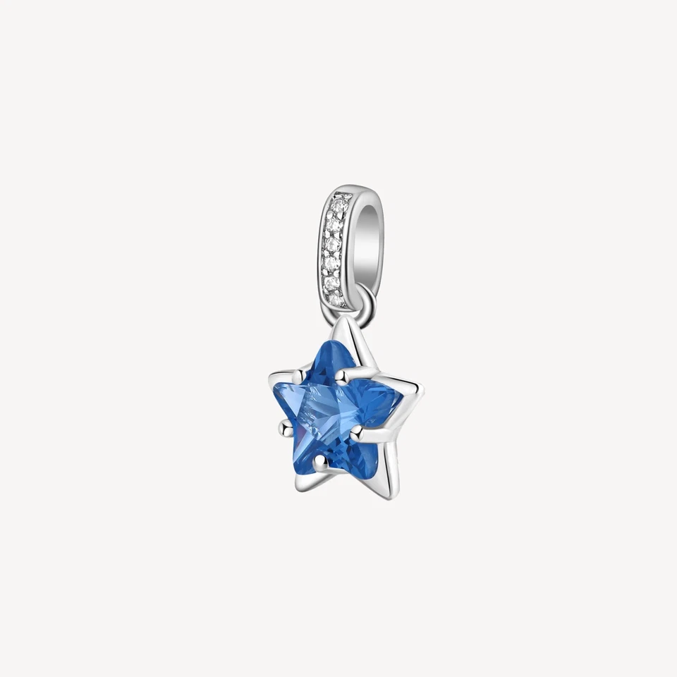 BROSWAY FANCY CHARM STELLA CON ZIRCONI IN ARGENTO 925 FFB21 FREEDOM BLUE - Immagine 1 di 4